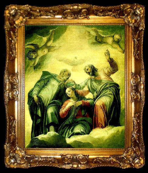 framed  Paolo  Veronese coronation of the virgin, ta009-2